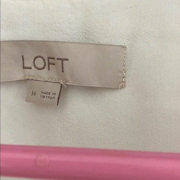 LOFT Cream Blouse - Picture 2 of 4